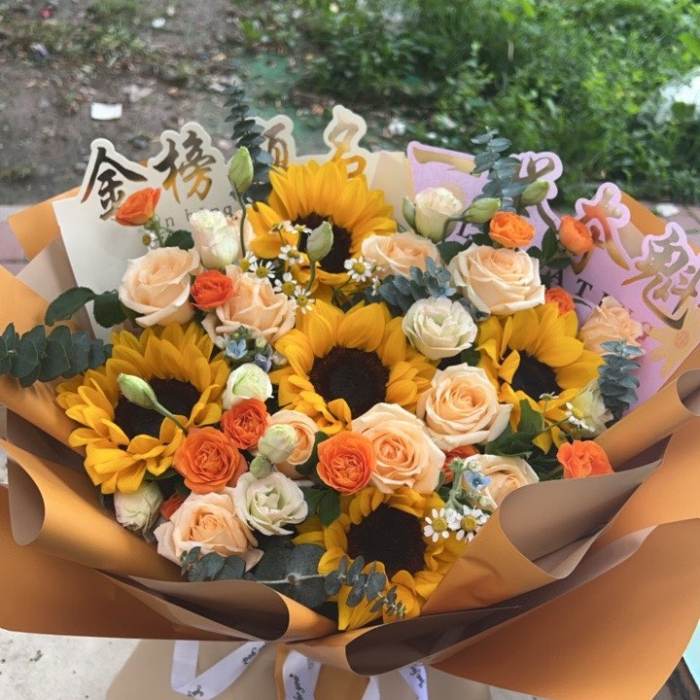 营口站前区送高考生什么花